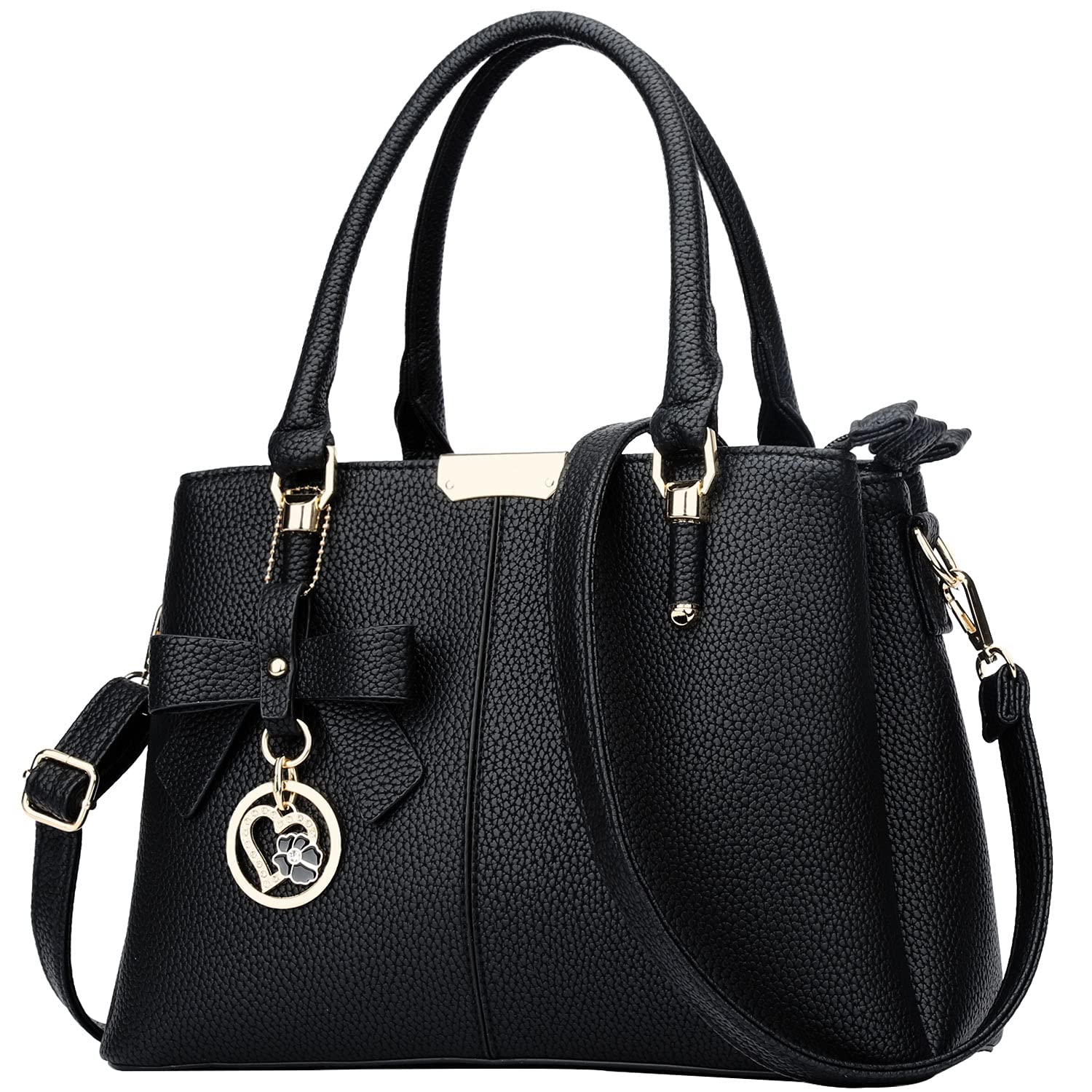 Bolsas E Bolsas Kkxiu Top Handle Satchel Shoulder Black