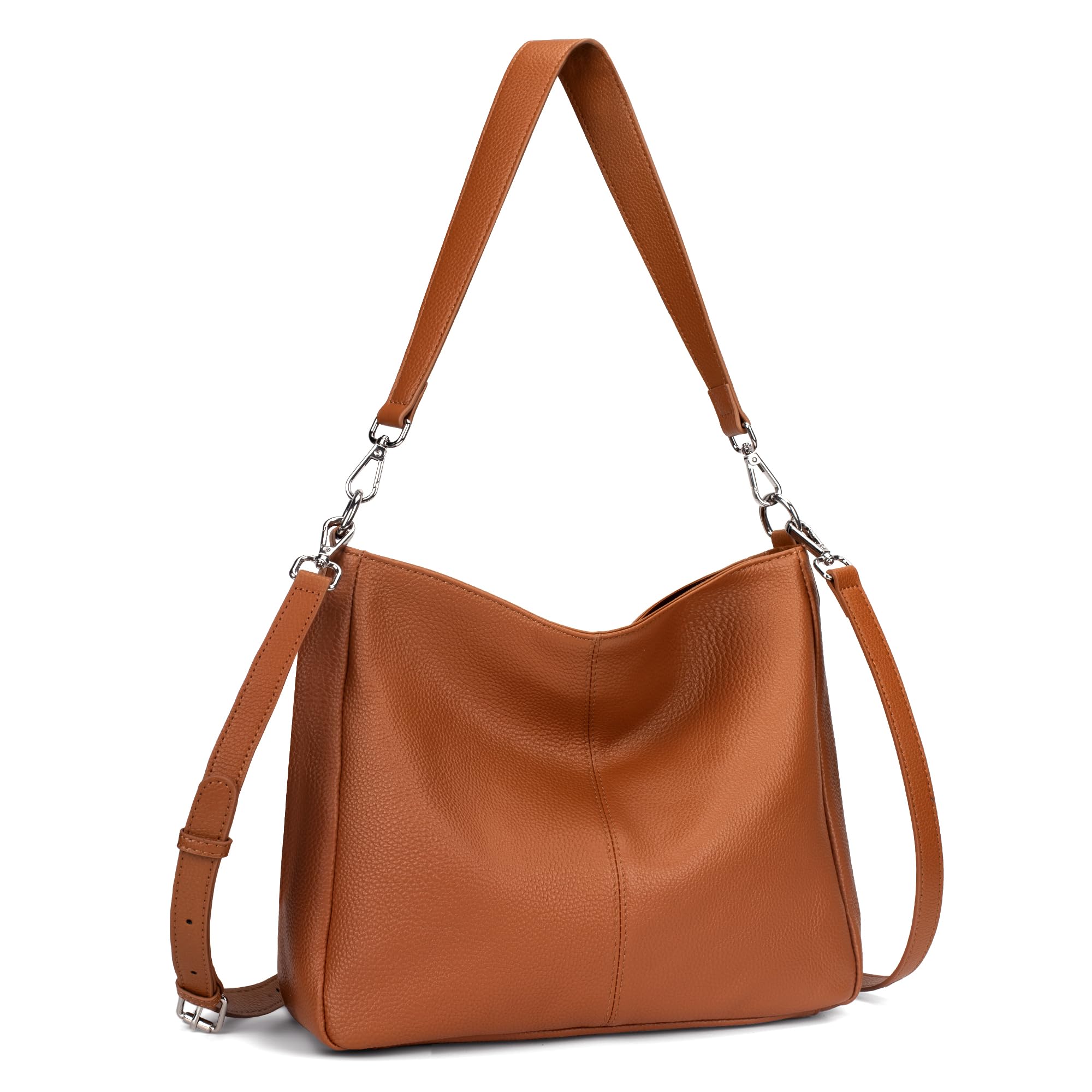 Bolsa De Ombro Befen Bolsa Hobo De Couro Genuíno Para Mulheres