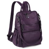 Mochila De Viagem Uromee Para Mulheres Em Couro Vegano