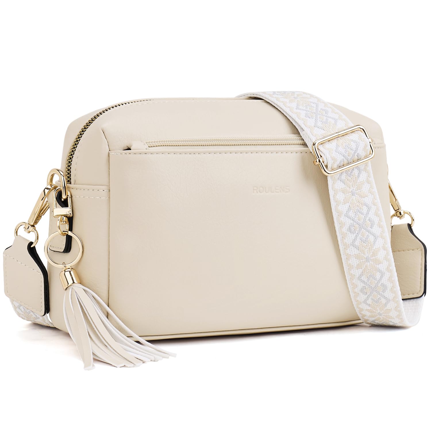 Bolsa Tiracolo Roulens Com Zíper Triplo Pequena Para Mulheres