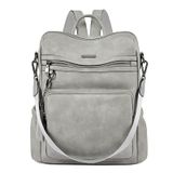 Mochila Cluci Para Mulheres, Couro, Viagem, Moda, Grande