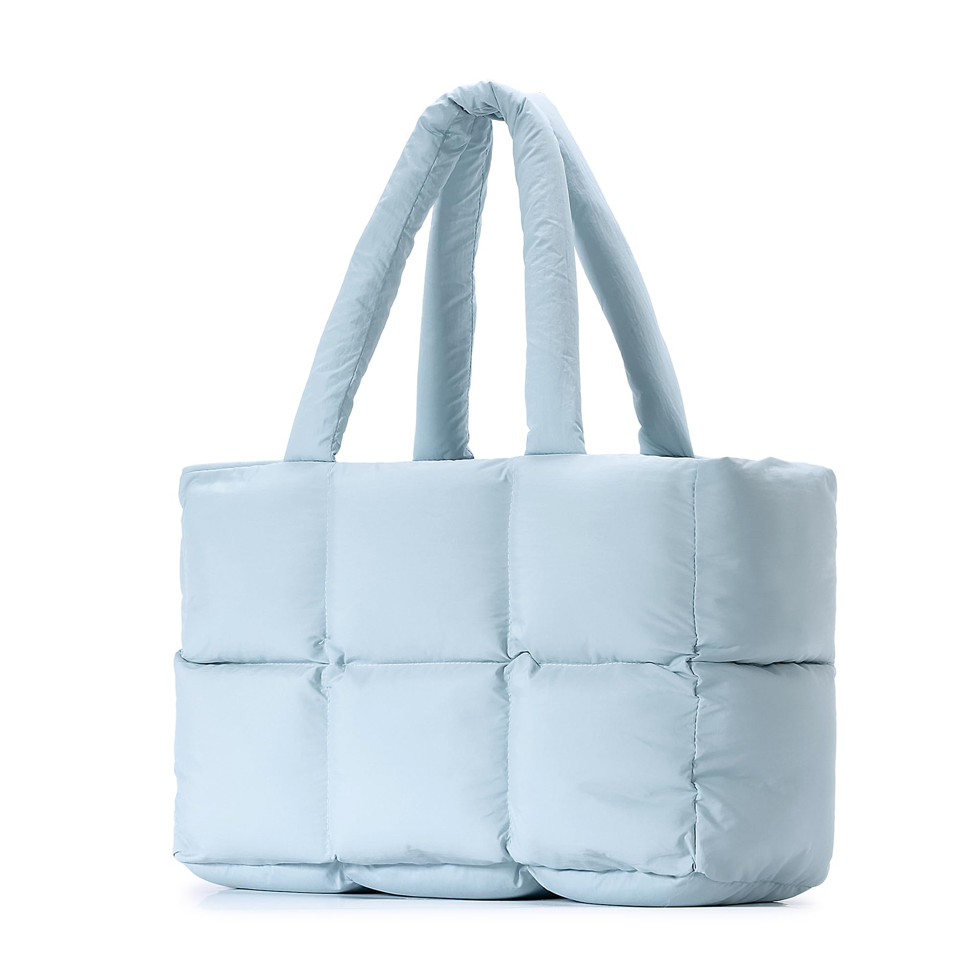 Sacola Herald Puffer Para Mulheres Com Acolchoamento De Inverno Em Nylon Azul