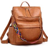 Mochila De Moda Hgwssy Feminina De Couro Marrom