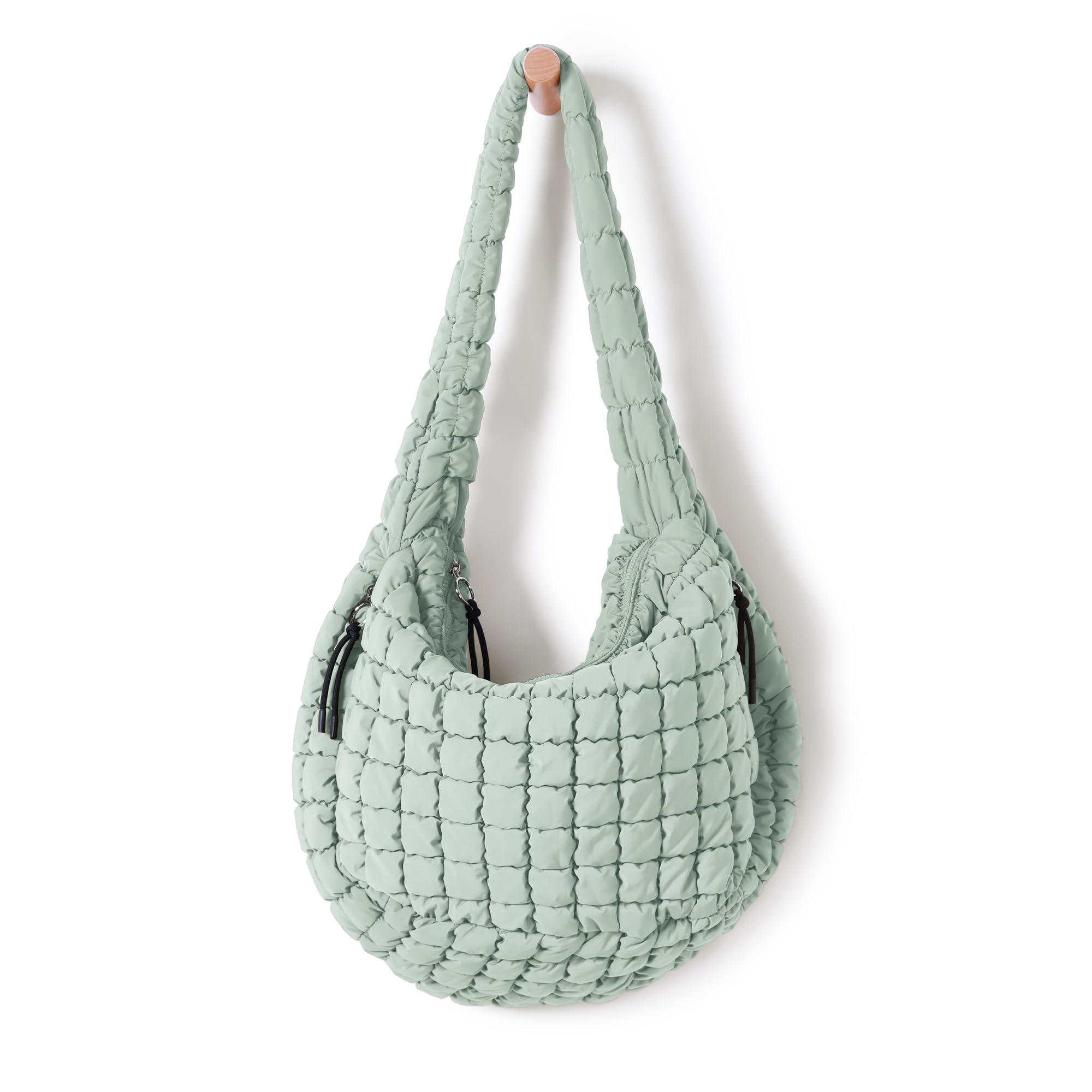 Sacola Ododos Acolchoada Carryall Para Mulheres Verde Claro
