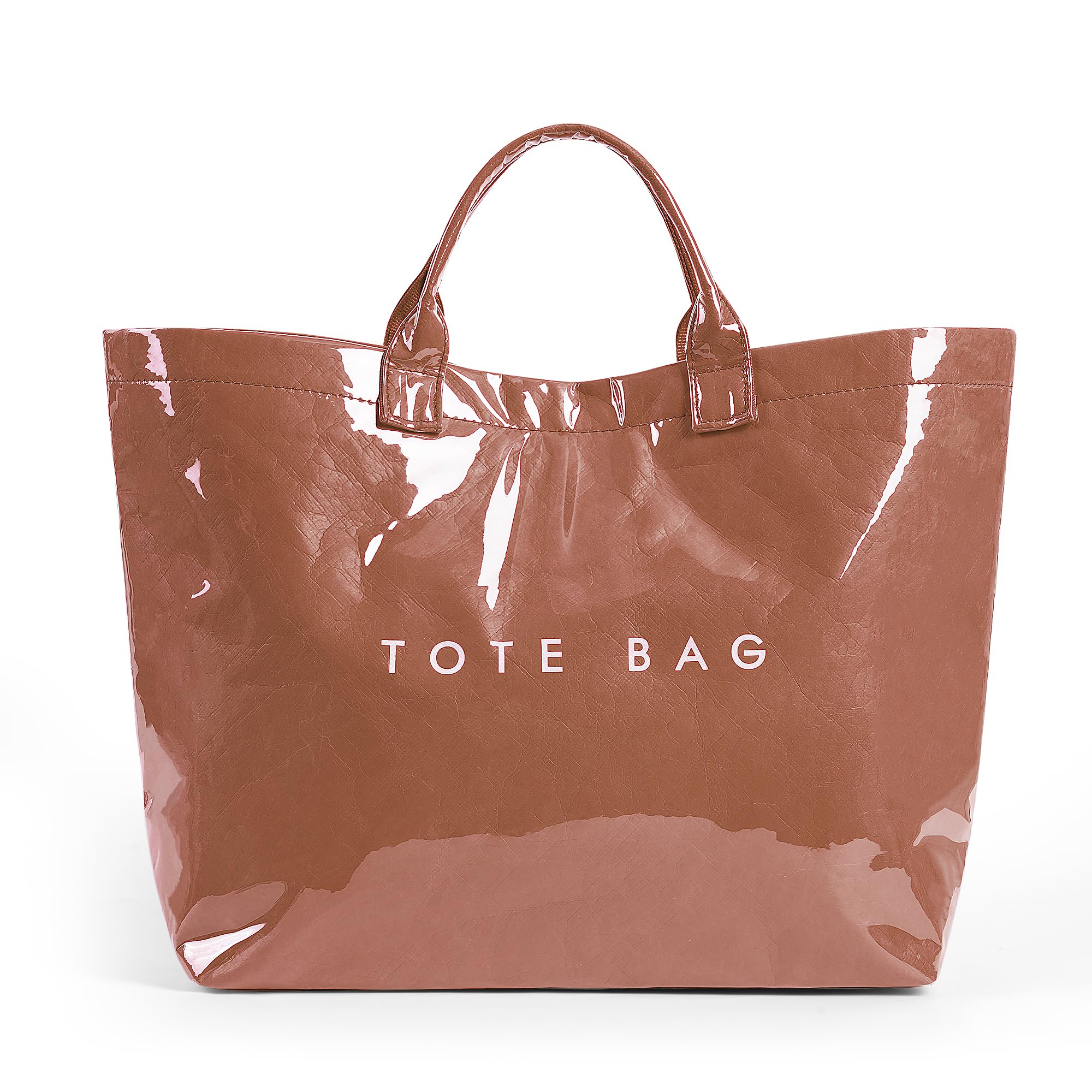 Sacola De Pvc Luxuosa Com Estampa De Letras Femininas Com Alça Superior Transparente