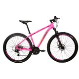 Bicicleta aro 29 Rino Everest a Disco 24v Cambios Index - Rosa Neon - 15