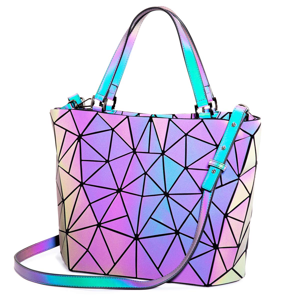 Bolsa E Bolsa Lovevook Geometric Luminous Para Mulheres
