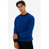 Blusa Moletom Masculina Gola Careca Polo Wear Azul Claro