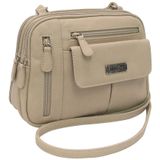 Bolsa Tiracolo Multisac Zippy Triple Compartment Chino