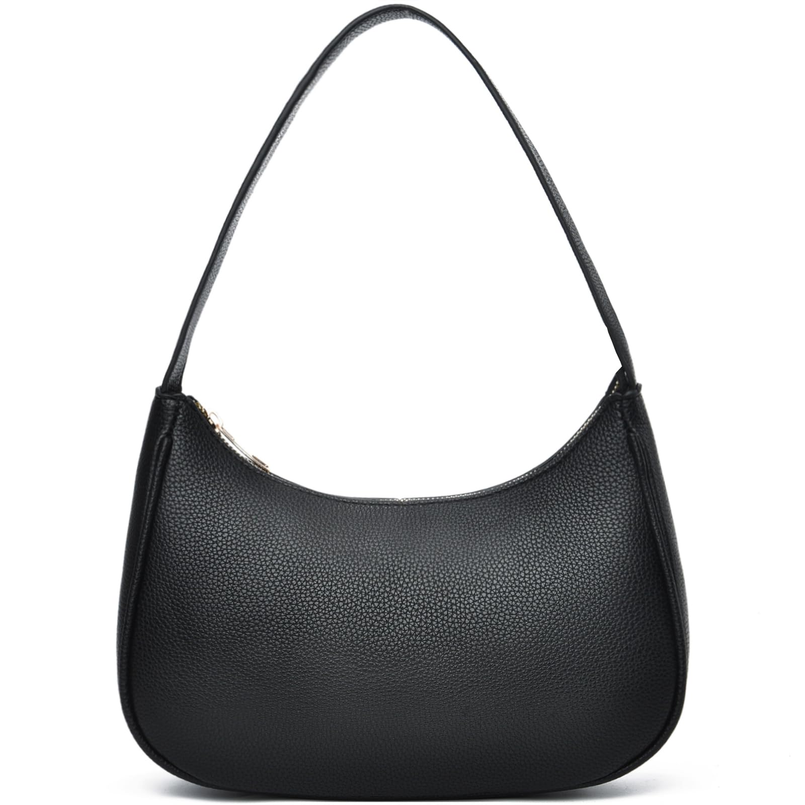 Bolsa De Ombro Baikeli Crescent Para Mulheres Retrô Clássica Preta