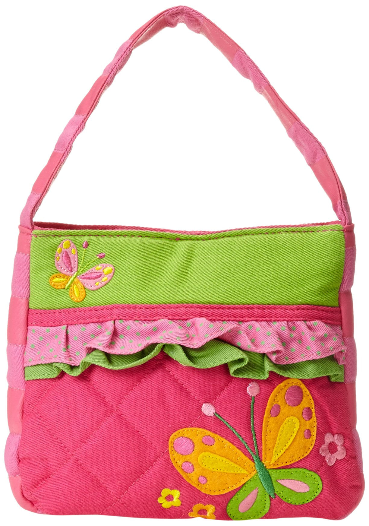 Bolsa Acolchoada Stephen Joseph Butterfly Para Crianças 7x8 Polegadas