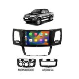 Kit Multimidia Hilux Sw4 2009 / 2015 Carplay Androidauto 9 Pol Bt Usb Fm - Roadstar 908br