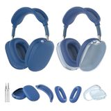 Capa De Silicone Para Airpods Max Woyinger Blue + Kit De Limpeza