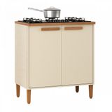Balcão Para Cooktop 4 Ou 5 Bocas Munique Off White E Canelato Atualle