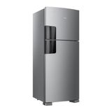 Geladeira Consul Frost Free Crm50lk Duplex Inox Com Função Turbo, Iluminação Em Led E Filtro Antiodor