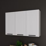 Armário De Cozinha Aéreo Mdf Com 3 Portas 120cm Multimóveis