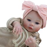 Bebê Reborn Menina Toda Em Silicone De Vinil Macia Artesanal Realista