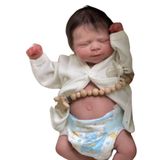 Bebê Reborn Menina Realista Artesanal Corpo De Vinil De Silicone Macio Cabelo Implantado Fio A Fio Macio