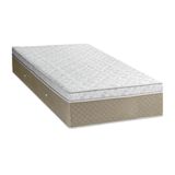 Colchão Solteiro Sensy Euro Pilow Molas Ensacadas 1,88x0,88x0,32 Branco E Bege