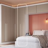 Guarda-roupa Modulado 1 Porta Infinity Branco Line/duna