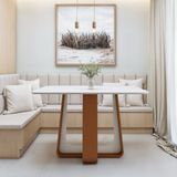 Mesa De Jantar Retangular 120cm Com Tampo Em Mdf Sintonia Frassino/off White