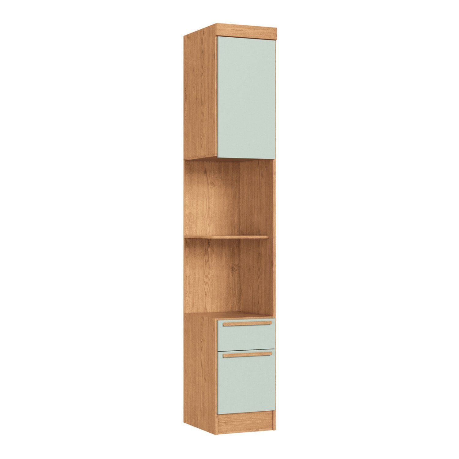 Módulo Para Quarto 217cm X 35,6cm Infinity Cedro/ Pistache Line