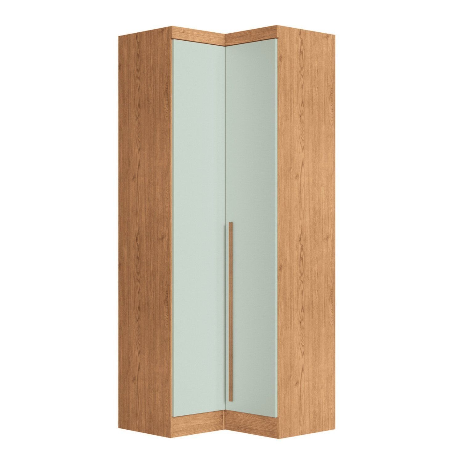 Móveis Para Quarto Módulo Canto Reto 2 Porta Infinity Cedro/ Pistache Line