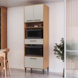 Paneleiro Torre Quente Para Forno E Micro-ondas 3 Portas 1 Gaveta Jade Freijo/arenas
