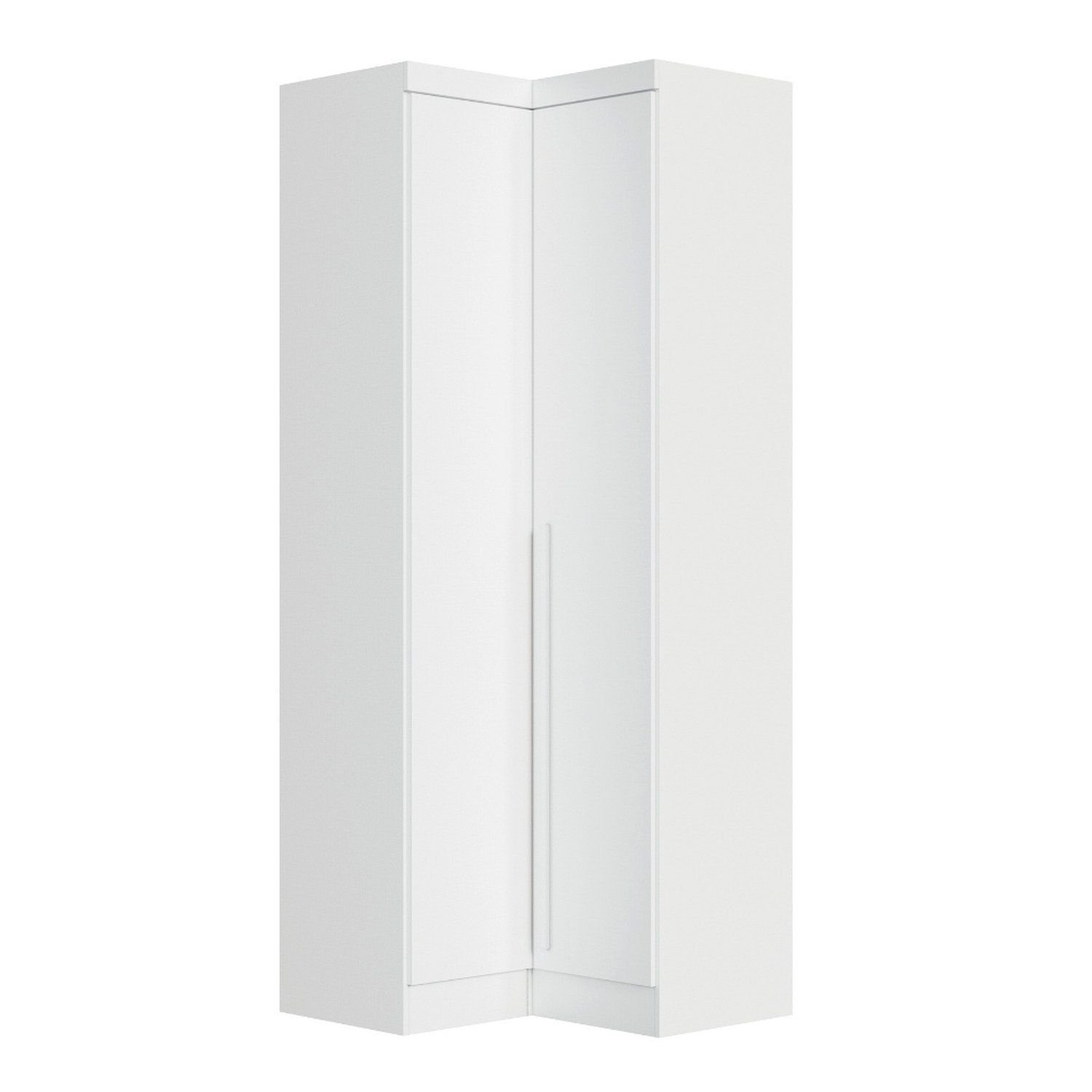 Móveis Para Quarto Módulo Canto Reto 2 Porta Infinity Branco Line