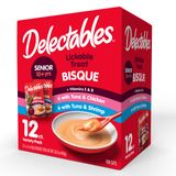 Wet Cat Treats Hartz Delectables Bisque Para Gatos Idosos 12x