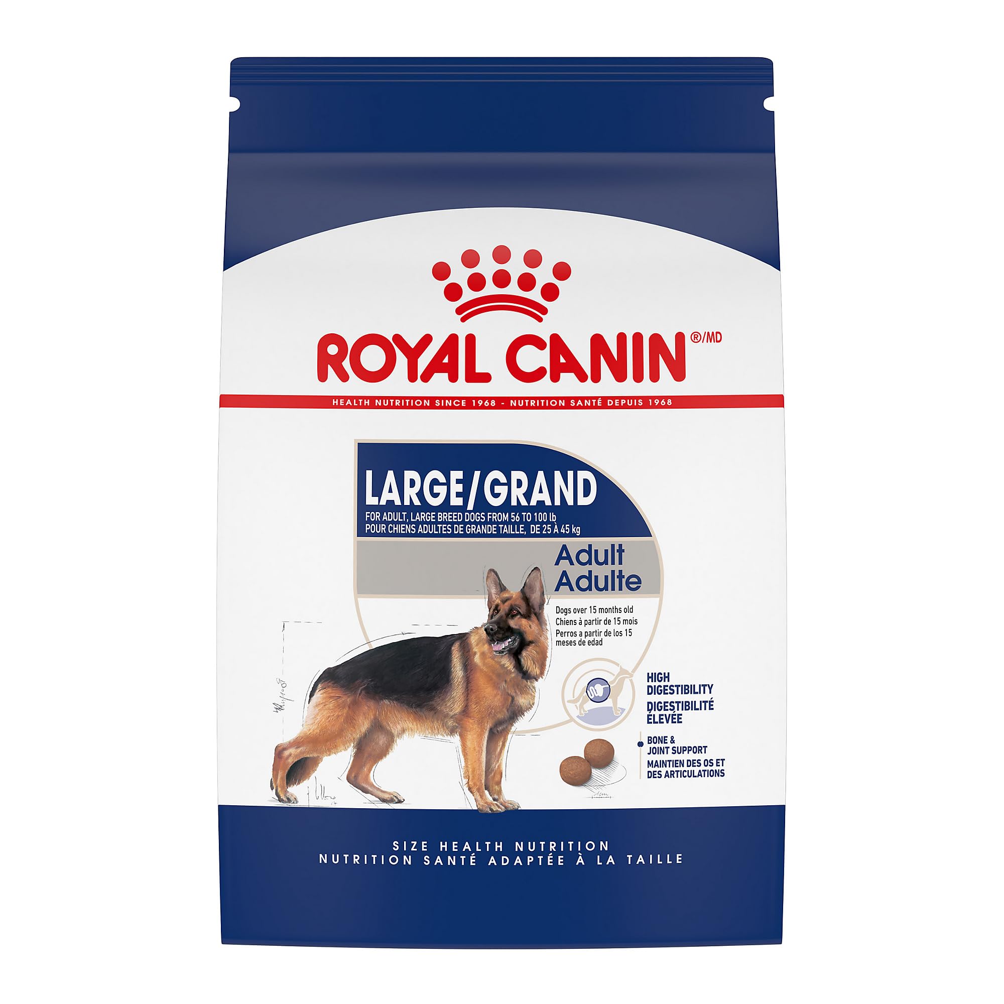 Comida Para Cães Royal Canin De Raça Grande Para Adultos 13,6 Kg
