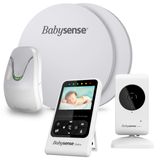 Monitor De Vídeo E Movimento Para Bebês Babysense V24r Com Teclado De Sensor