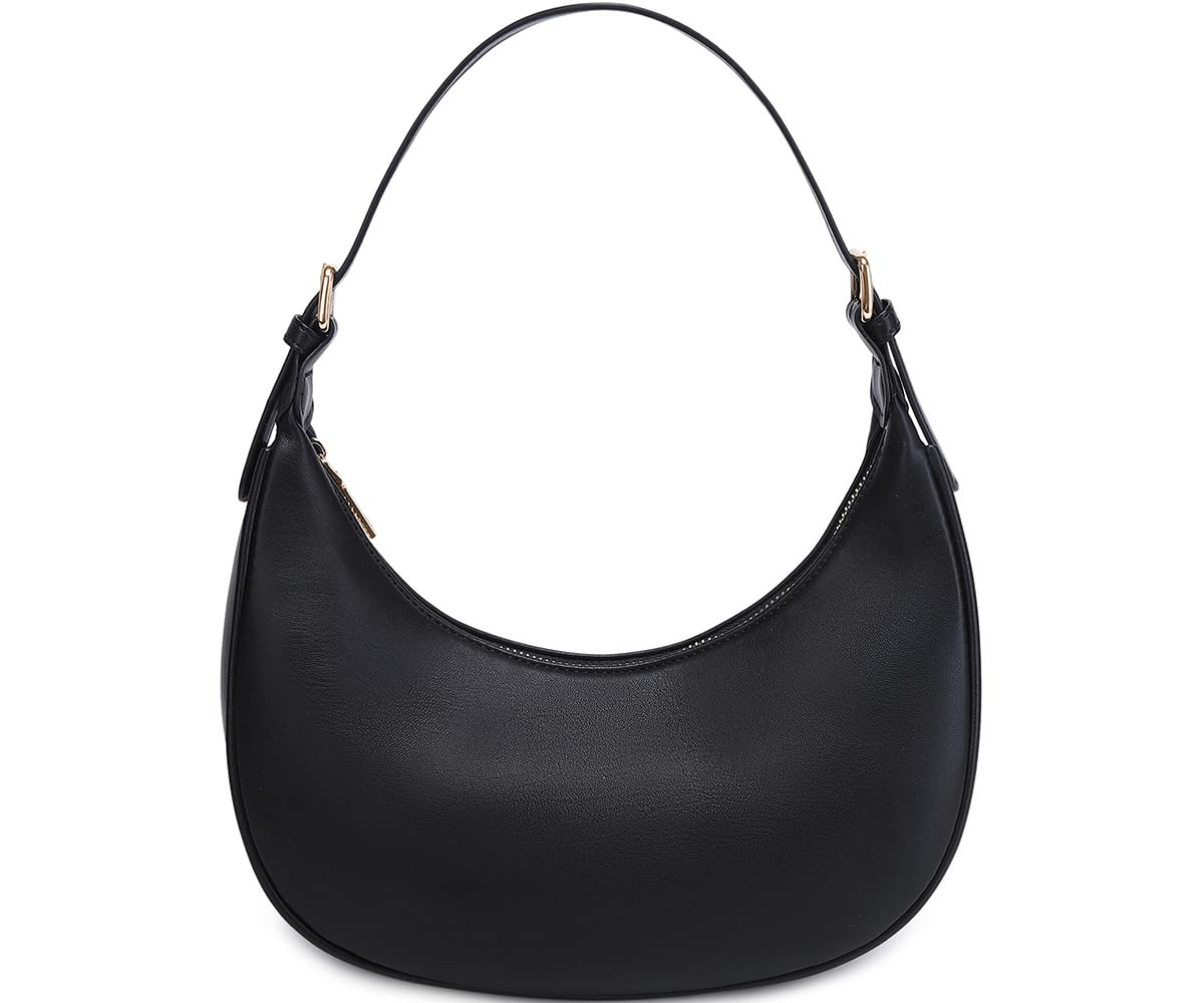 Bolsa De Ombro Syxlcygj Fashion Small Crescent Para Mulheres Preta