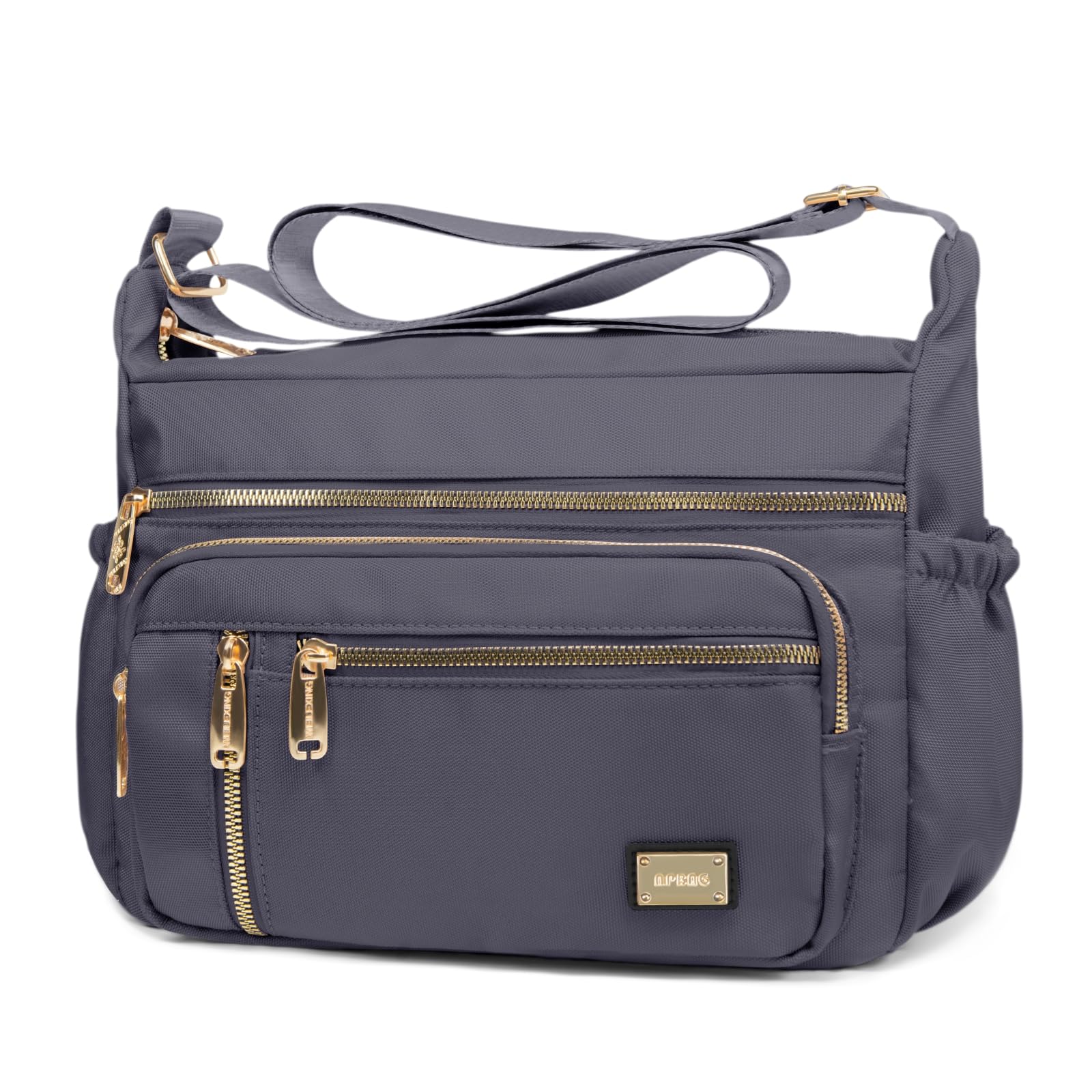 Bolsa Tiracolo Npbag Para Mulheres Bolsa De Ombro De Nylon Cinza