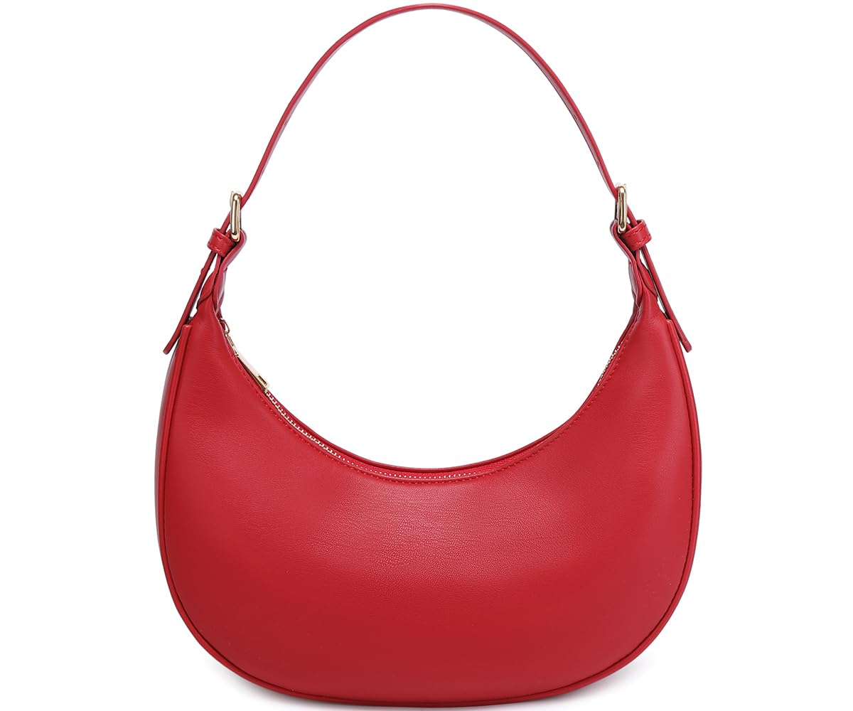 Bolsa De Ombro Syxlcygj Fashion Small Crescent Para Mulheres Vermelha