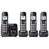 Telefone Sem Fio Panasonic Kx-tgd664m Com Bluetooth - Preto X4