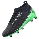 Chuteiras De Futebol Vizari Tesoro Junior Fg Para Meninos/meninas Pretas E Verdes