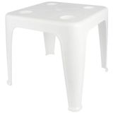 Mesa Plástica De Apoio Com Porta-copos Branca
