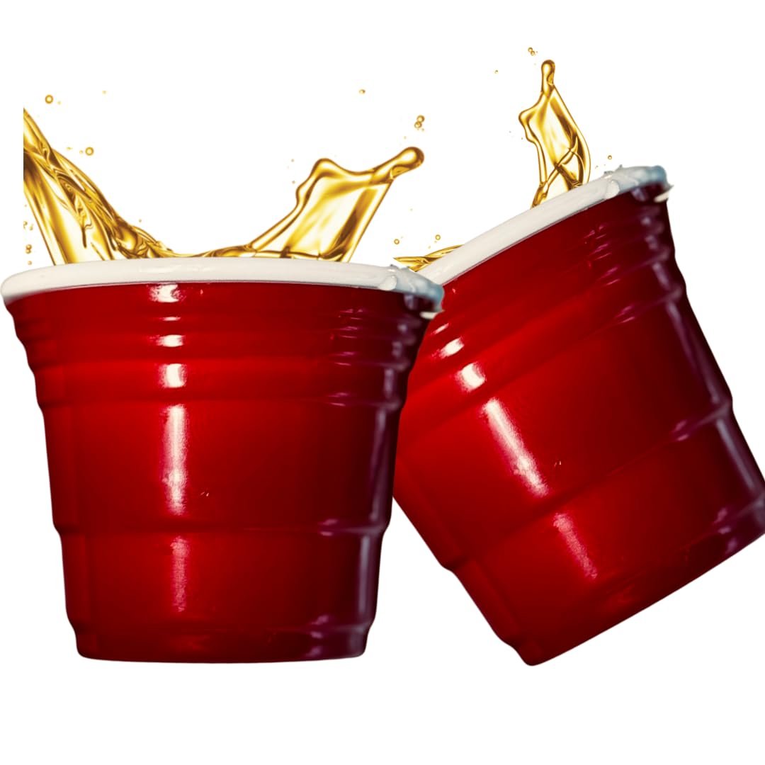 Copos De Shot Red Cup Living 60 Ml, Pacote De Plástico Reutilizável Com 1