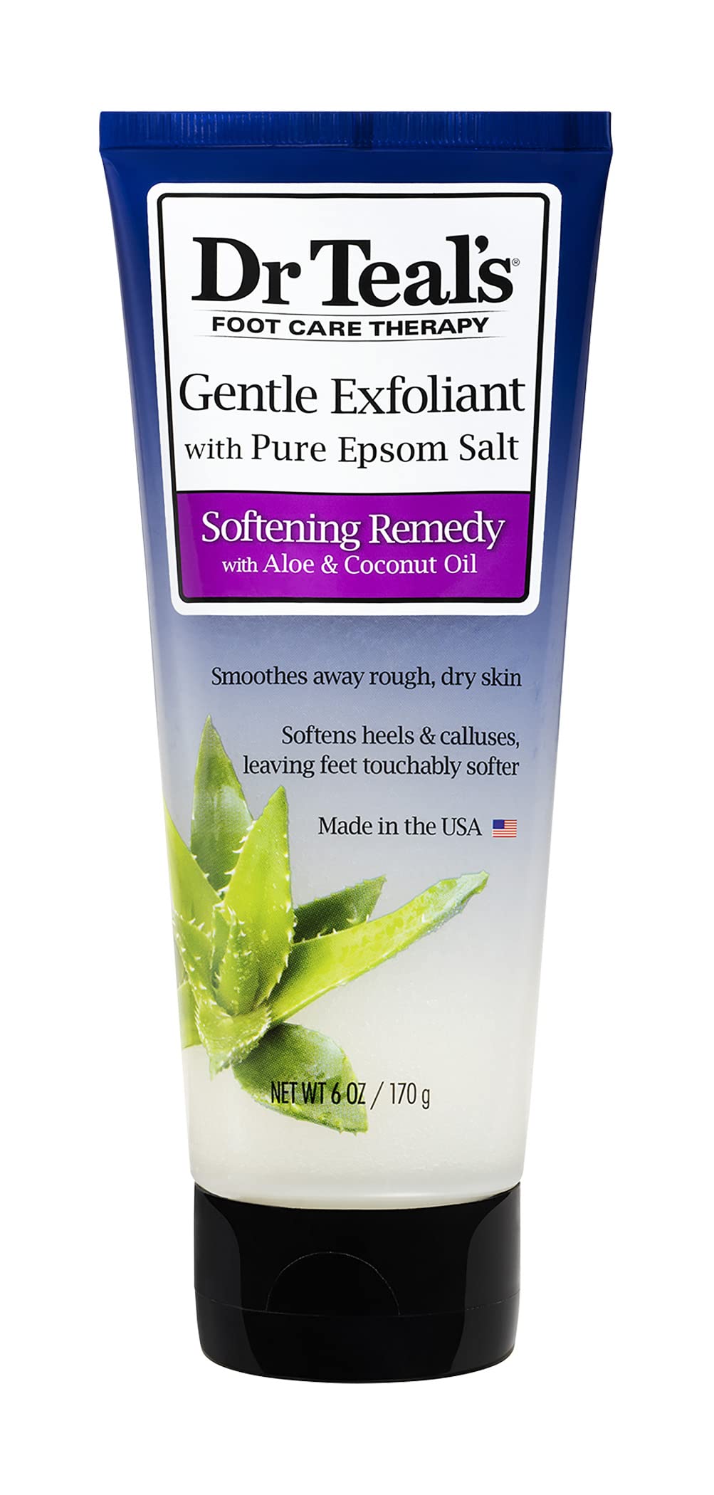 Esfoliante Suave Para Os Pés Dr. Teal's Com Sal Epsom 180 Ml