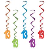 Whirls Beistle 13 Com 5 Redemoinhos De 91 Cm De Comprimento Para Festa De Aniversário