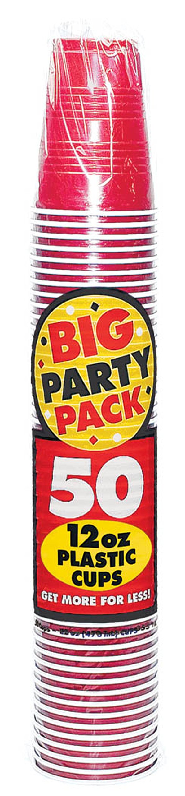 Copos Plásticos Amscan Premium Orange Peel 350 Ml (50 Unidades)