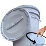 Balde Para Agua Mineral 20 Litros E Tampa Rosca - Kit 16 Pçs
