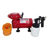Compressor Ar Direto Tufão Red + Mangueira E Pistola Pintura