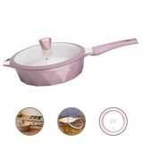 Frigideira Rosa 28cm Revestimento Cerâmico Premium Indução