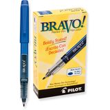 Canetas Marcadoras Pilot Bravo Bold Point Blue Ink, Pacote Com 12, 11035