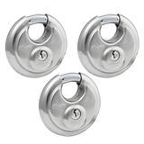 Cadeado Master Lock 40tri Em Aço Inoxidável Envolto (pacote Com 3)