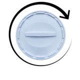 Balde 20l Tampa Rosqueavel Para Álcool Gel - Kit 17 Pçs