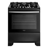 Fogão 5 Bocas Preto com Mesa de Vidro e Tripla Chama Dako Supreme Glass Bivolt