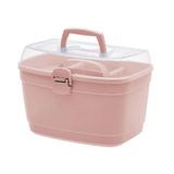 Caixa Maleta Multiuso Organizadora Grande 36x22x24cm Rosa